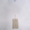 GLOBOSTAR® CONGO 36206 Boho Κρεμαστό Φωτιστικό Οροφής με Ντουί 1 x E27 AC 220-240V IP20 - Μπεζ - Μ30 x Π30 x Υ50cm