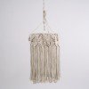GLOBOSTAR® CONGO 36206 Boho Κρεμαστό Φωτιστικό Οροφής με Ντουί 1 x E27 AC 220-240V IP20 - Μπεζ - Μ30 x Π30 x Υ50cm