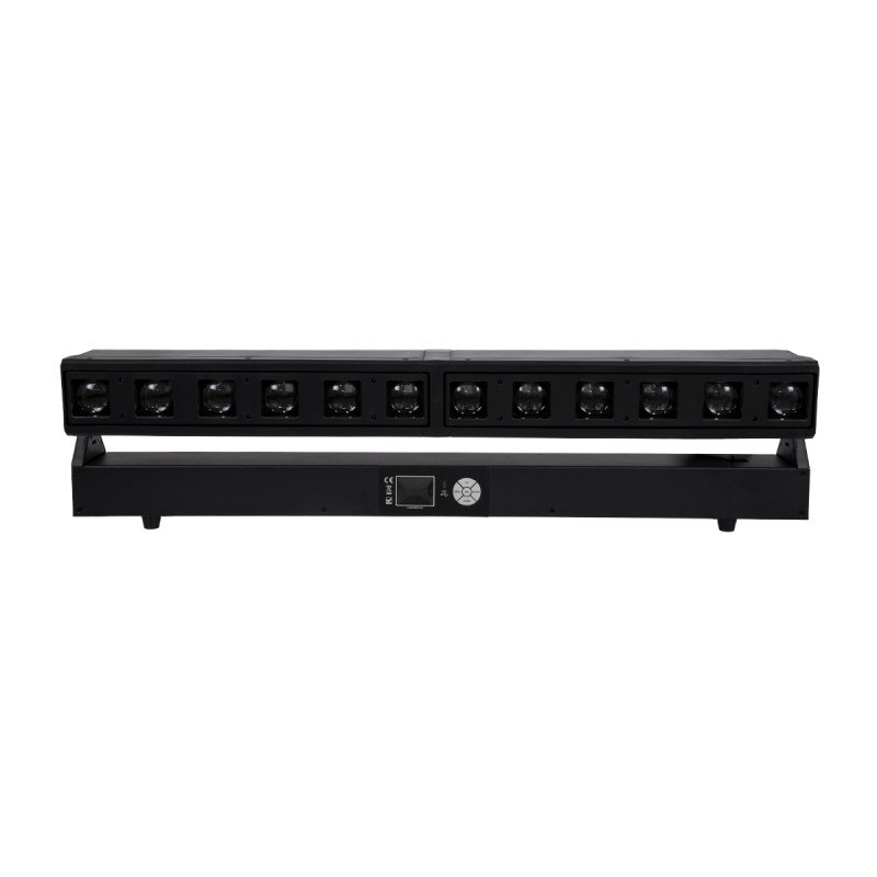 GloboStar® 51168 SPHINX Επαγγελματική Κινούμενη Μπάρα Φωτισμού DIGITAL MATRIX PIXEL LED 480W AC 220V-240V 4IN1 BEAM - WASH - SPOT - ZOOM 5° - 35° OSRAM LED DMX512 Display on Body RGBW - Μαύρο - L102 x W10 x H16.5cm