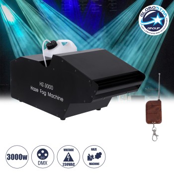 GLOBOSTAR® HAZER 51173 Stage Μηχανή Ομίχλης & Νέφωσης Καπνού 3000W AC 220-240V IP20 DMX512 Protocol & RF Ασύρματο Χειριστήριο - Μ66 x Π28.5 x Υ36cm - 1 Χρόνο Εγγύηση