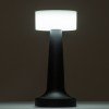 GloboStar® NANNA 76471 Επαναφορτιζόμενο Επιτραπέζιο Φωτιστικό Πορτατίφ LED 1.5W 105lm 120° DC 5V IP44 CCT Ultra Θερμό 1500K - Φυσικό Λευκό 4500K - Ψυχρό Λευκό 6000K Dimmable Λευκό Πλαστικό - Μ9 x Π9 x Υ21cm - 2 Χρόνια Εγγύηση
