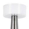 GloboStar® NANNA 76473 Επαναφορτιζόμενο Επιτραπέζιο Φωτιστικό Πορτατίφ LED 1.5W 105lm 120° DC 5V IP44 CCT Ultra Θερμό 1500K - Φυσικό Λευκό 4500K - Ψυχρό Λευκό 6000K Dimmable Ασημί & Λευκό Πλαστικό - Μ9 x Π9 x Υ21cm - 2 Χρόνια Εγγύηση