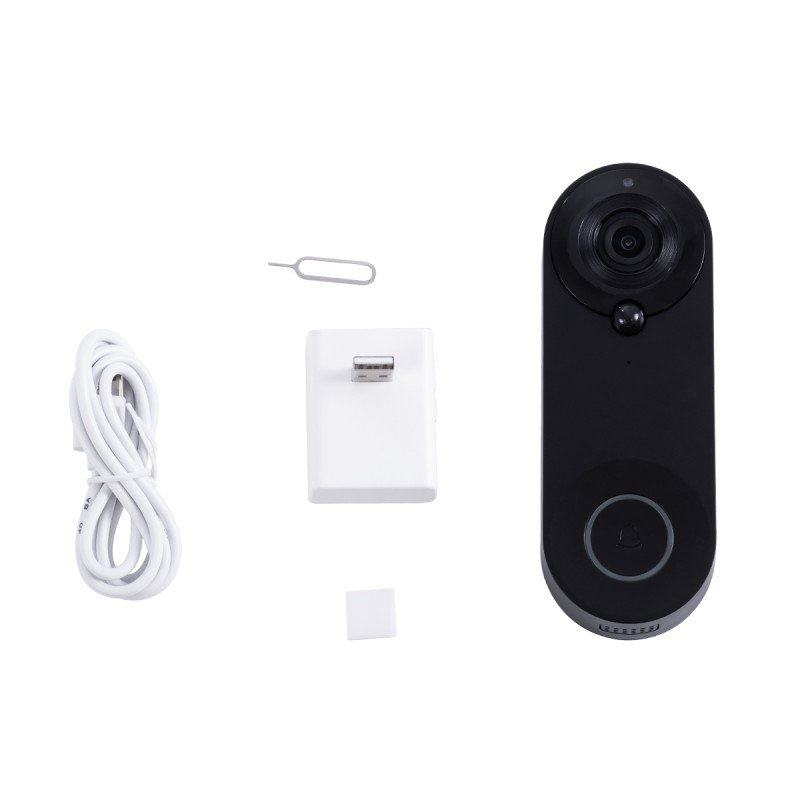 GloboStar® 86075 Επαναφορτιζόμενη Ψηφιακή Έξυπνη Camera Εξώπορτας 1080P WiFi 166° Μοιρών - 2500mAh - Νυχτερινή Όραση με LED IR - Ανιχνευτή Κίνησης - Κουδούνι - Διπλή Κατέυθυνση Ομιλίας - Μαύρο GloboStar® 86075 Επαναφορτιζόμενη Ψηφιακή Έξυπνη Camera Εξώπορτας 1080P WiFi 166° Μοιρών - 2500mAh - Νυχτερινή Όραση με LED IR - Ανιχνευτή Κίνησης - Κουδούνι - Διπλή Κατέυθυνση Ομιλίας - Μαύρο