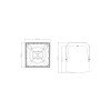 GloboStar® FDB LT215T 98010 Facilities Speaker - Παθητικό Ηχείο Εγκαταστάσεων Επιτοίχιο με Μετασχηματιστή 100V & 8Ω - 400W RMS (1600W Peak) - 1 x 15" Inches LF & 1 x 1.4" Inches HF - Αδιάβροχο IP56 - Λευκό - Μ49.9 x Π52 x Υ50cm