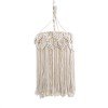 GLOBOSTAR® CONGO 36206 Boho Κρεμαστό Φωτιστικό Οροφής με Ντουί 1 x E27 AC 220-240V IP20 - Μπεζ - Μ30 x Π30 x Υ50cm