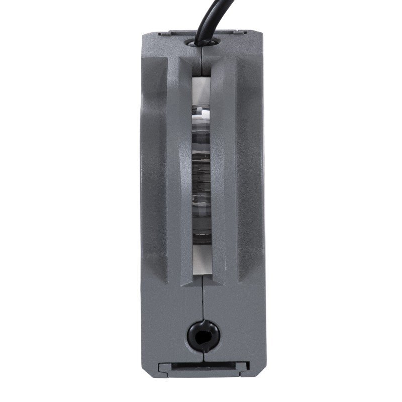 GLOBOSTAR® WINDOWCORNA 90115 Γωνιακό Φωτιστικό Ανάδειξης Παραθύρων LED 6W 480lm 3°x172° DC 24V Αδιάβροχο IP65 Μπλε Dimmable - CREE XPE Chip - Γκρι Ανθρακί - Μ12 x Π4 x Υ12cm - 3 Χρόνια Εγγύηση