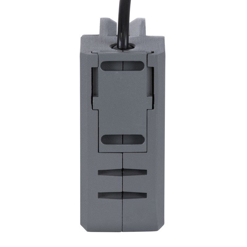 GLOBOSTAR® WINDOWCORNA 90115 Γωνιακό Φωτιστικό Ανάδειξης Παραθύρων LED 6W 480lm 3°x172° DC 24V Αδιάβροχο IP65 Μπλε Dimmable - CREE XPE Chip - Γκρι Ανθρακί - Μ12 x Π4 x Υ12cm - 3 Χρόνια Εγγύηση