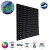 GloboStar® 90118 Digital Pixel Addressable Facade Panel - Ψηφιακό Πάνελ Πρόσοψης Κτιρίων LED SMD 3535 225W/m2 300LED/m2 300PIXEL/m2 SPI/TTL Protocol IC UCS512B 13500lm/m2 120° DC 12V IP67 RGB - Μαύρο Σώμα - Μ100 x Π100 x Υ3cm