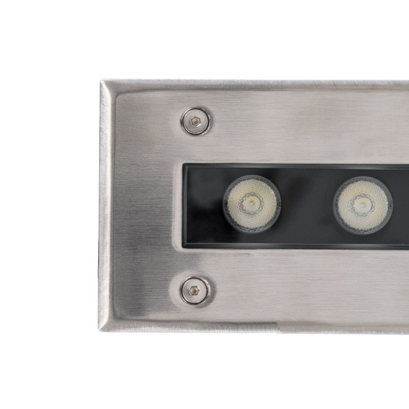 GLOBOSTAR® UNDERGROUNDREMVI 90195 Χωνευτή Μπάρα Φωτισμού Wall Washer LED 24W 2040lm 10° DC 24V Αδιάβροχο IP68 Πολύχρωμο RGBW Dimmable DMX512 - Bridgelux SMD Chip - Ανοξείδωτο Ατσάλι SS316 - Μ100 x Π9 x Υ7.2cm / Q98.2 x 7.6cm - 3 Χρόνια Εγγύηση