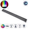 GLOBOSTAR® WASHERGAIA 90218 Μπάρα Φωτισμού Wall Washer LED 216W 18360lm 10° DC 24V Αδιάβροχο IP67 Πολύχρωμο RGBW Dimmable DMX512 - Bridgelux SMD Chip - Ασημί - Μ100 x Π10.2 x Υ9.5cm - 3 Χρόνια Εγγύηση