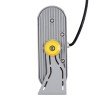 GLOBOSTAR® FLOODHENA 90445 Προβολέας Σποτ Wall Washer LED 36W 3060lm 30° AC 220-240V Αδιάβροχο IP67 Ultra Θερμό Λευκό 2200K - Bridgelux SMD Chip - Γκρι Ανθρακί - Μ30 x Π6 x Υ17cm - 3 Χρόνια Εγγύηση