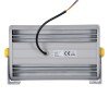 GLOBOSTAR® FLOODHENA 90445 Προβολέας Σποτ Wall Washer LED 36W 3060lm 30° AC 220-240V Αδιάβροχο IP67 Ultra Θερμό Λευκό 2200K - Bridgelux SMD Chip - Γκρι Ανθρακί - Μ30 x Π6 x Υ17cm - 3 Χρόνια Εγγύηση