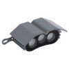 GLOBOSTAR® TREELIGHT-ZINA S-90982 Κυρτή Μπάρα Φωτισμού Wall Washer για Φυτά - Δέντρα LED 3W 255lm 30° DC 24V Αδιάβροχο IP65 RGBW Dimmable - Γκρι Ανθρακί - Μ11 x Π6.5 x Υ5cm - 3 Χρόνια Εγγύηση