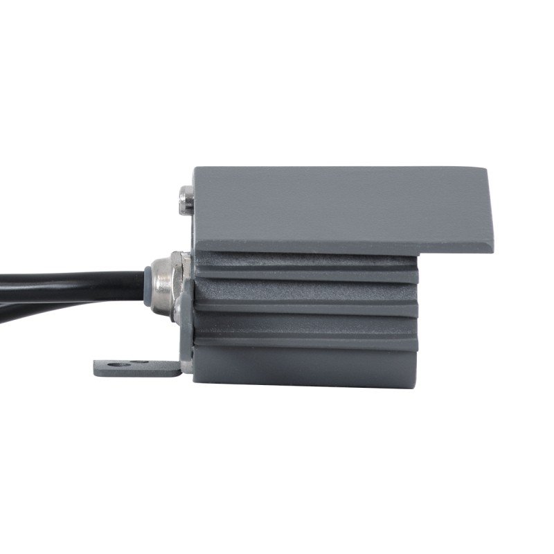 GLOBOSTAR® TREELIGHT-ZINA S-90982 Κυρτή Μπάρα Φωτισμού Wall Washer για Φυτά - Δέντρα LED 3W 255lm 30° DC 24V Αδιάβροχο IP65 RGBW Dimmable - Γκρι Ανθρακί - Μ11 x Π6.5 x Υ5cm - 3 Χρόνια Εγγύηση
