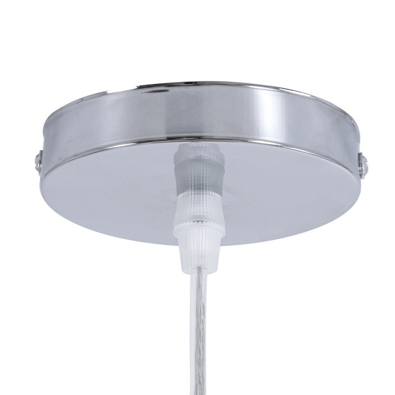 GLOBOSTAR® CALERO 00671 Boho Κρεμαστό Φωτιστικό Οροφής με Ντουί 1 x E27 AC 220-240V IP20 - Μπεζ - Μ50 x Π50 x Y110cm
