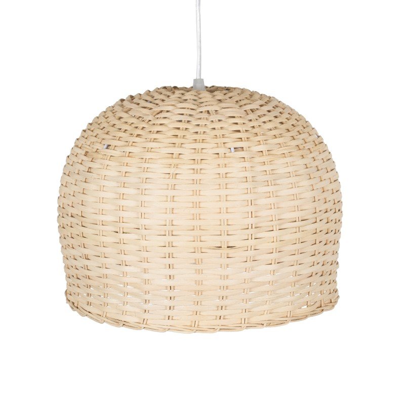 GLOBOSTAR® BERMUDA 01708 Boho Κρεμαστό Φωτιστικό Οροφής με Ντουί 1 x E27 AC 220-240V IP20 - Μπεζ - Μ31 x Π31 x Y22cm