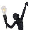 GLOBOSTAR® APES 01804 Μοντέρνο Φωτιστικό Τοίχου - Απλίκα με Ντουί 1 x E27 AC 220-240V IP20 - Μαύρο - Μ34 x Π31 x Υ61cm