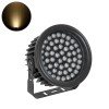 GLOBOSTAR® FLOODNEVA 90398 Προβολέας Σποτ Wall Washer LED 54W 4860lm 30° DC 24V Αδιάβροχο IP65 Θερμό Λευκό 2700K Dimmable - Bridgelux SMD Chip - Μαύρο - Μ24.5 x Π24.5 x Υ14.7cm - 3 Χρόνια Εγγύηση