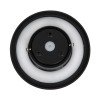 GLOBOSTAR® HELIO-R 60492 Μοντέρνο Φωτιστικό Τοίχου - Απλίκα LED 7W 840lm 120° AC 220-240V Αδιάβροχο IP65 Φυσικό Λευκό 4500K - Lumileds SMD Chip & TÜV SÜD Driver - Μαύρο Ματ - Μ16 x Π16 x Υ5cm - 5 Χρόνια Εγγύηση