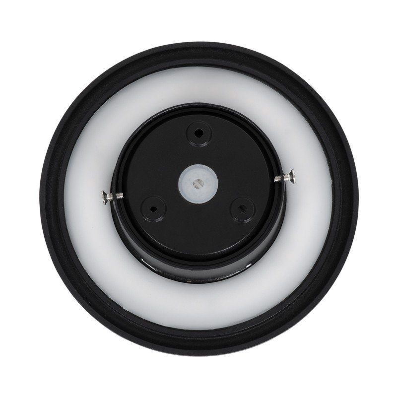 GLOBOSTAR® HELIO-R 60492 Μοντέρνο Φωτιστικό Τοίχου - Απλίκα LED 7W 840lm 120° AC 220-240V Αδιάβροχο IP65 Φυσικό Λευκό 4500K - Lumileds SMD Chip & TÜV SÜD Driver - Μαύρο Ματ - Μ16 x Π16 x Υ5cm - 5 Χρόνια Εγγύηση