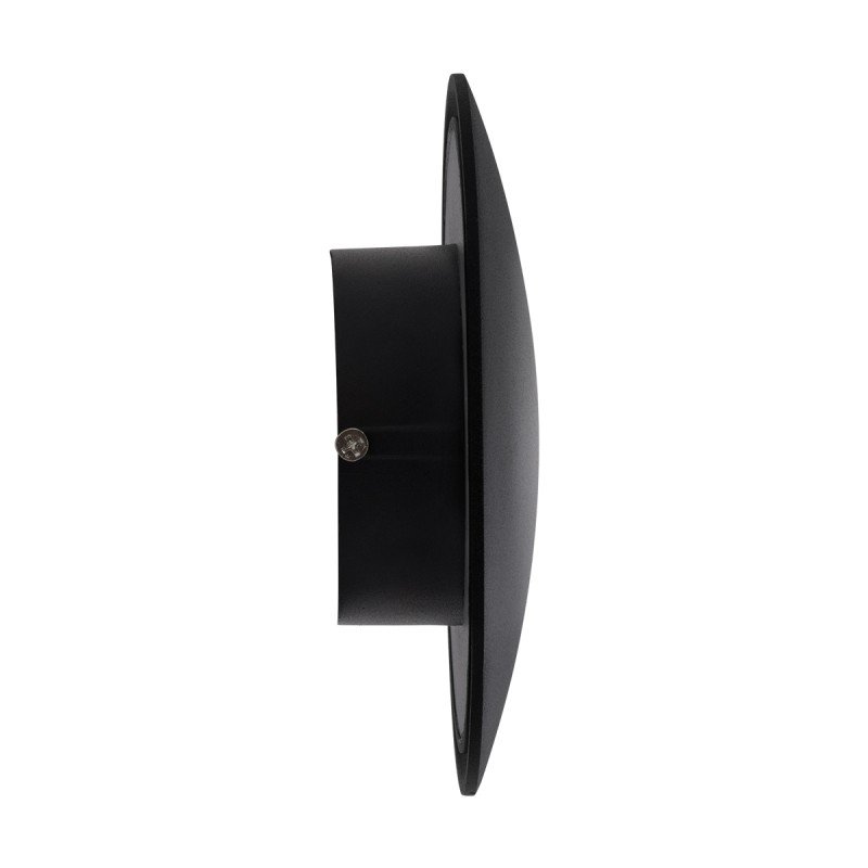 GLOBOSTAR® HELIO-R 60492 Μοντέρνο Φωτιστικό Τοίχου - Απλίκα LED 7W 840lm 120° AC 220-240V Αδιάβροχο IP65 Φυσικό Λευκό 4500K - Lumileds SMD Chip & TÜV SÜD Driver - Μαύρο Ματ - Μ16 x Π16 x Υ5cm - 5 Χρόνια Εγγύηση