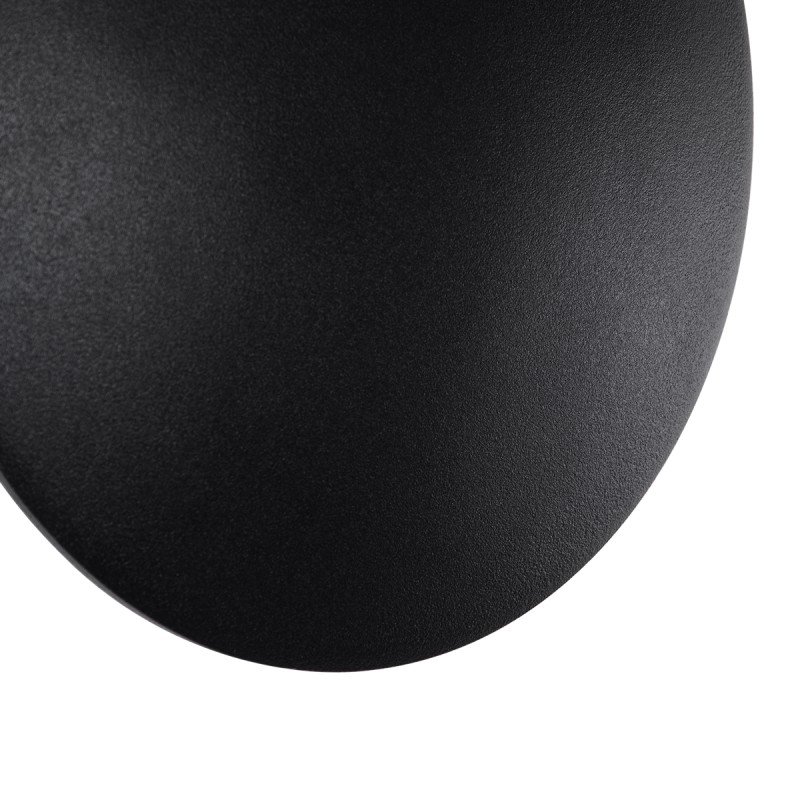 GLOBOSTAR® HELIO-R 60492 Μοντέρνο Φωτιστικό Τοίχου - Απλίκα LED 7W 840lm 120° AC 220-240V Αδιάβροχο IP65 Φυσικό Λευκό 4500K - Lumileds SMD Chip & TÜV SÜD Driver - Μαύρο Ματ - Μ16 x Π16 x Υ5cm - 5 Χρόνια Εγγύηση