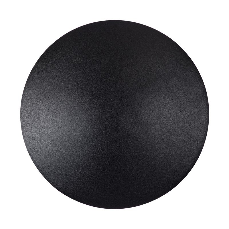 GLOBOSTAR® HELIO-R 60660 Μοντέρνο Φωτιστικό Τοίχου - Απλίκα LED 10W 1000lm 120° AC 220-240V Αδιάβροχο IP65 Θερμό Λευκό 2700K - Lumileds SMD Chip & TÜV SÜD Driver - Μαύρο Ματ - Μ21 x Π21 x Υ5cm - 5 Χρόνια Εγγύηση