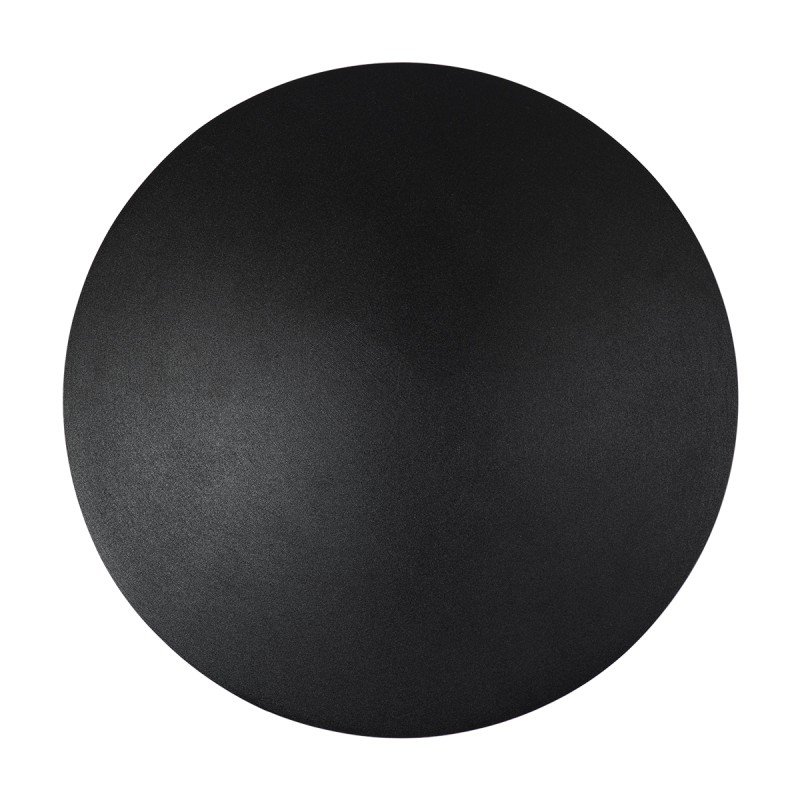 GLOBOSTAR® HELIO-R 60661 Μοντέρνο Φωτιστικό Τοίχου - Απλίκα LED 12W 1380lm 120° AC 220-240V Αδιάβροχο IP65 Θερμό Λευκό 2700K - Lumileds SMD Chip & TÜV SÜD Driver - Μαύρο Ματ - Μ26 x Π26 x Υ5cm - 5 Χρόνια Εγγύηση