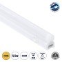 GloboStar® TUBO 60786 Γραμμικό Φωτιστικό Οροφής Linear LED Τύπου T5 Επεκτεινόμενο 5.5W 528lm 180° AC 220-240V IP20 Πάγκου Κουζίνας με Διακόπτη On/Off Μ30 x Π2.2 x Υ3.5cm Θερμό Λευκό 2700K - Λευκό - 3 Years Warranty