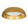 GLOBOSTAR® ANATOLIA 61263 Μοντέρνο Φωτιστικό Οροφής LED 60W 6900lm 120° AC 220-240V IP20 Ρυθμιζόμενο Λευκό CCT με Χειριστήριο από 2700K έως 6000K Dimmable - Lumileds SMD Chip - Χρυσό - Μ43 x Π43 x Υ11cm - 3 Χρόνια Εγγύηση
