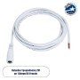 GLOBOSTAR® STRIPDC 70746 Ταχυσύνδεσμος DC Jack 5.5x2.1mm Θηλυκός IP20 - Λευκό - Μ200 x Π2.1 x Υ2.1cm