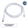 GLOBOSTAR® STRIPDC 70747 Ταχυσύνδεσμος DC Jack 5.5x2.1mm Αρσενικός IP20 - Λευκό - Μ200 x Π2.1 x Υ2.1cm