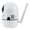 GloboStar® 76078 Table Camera WiFi HD 1080P 3MP 350° Two Way Audio & Motion Detection - Night Vision - Επιτραπέζια Κάμερα WiFi HD 1080P 350° Διπλή Κατέυθυνση Ομιλίας με Ανιχνευτή Κίνησης - Following Face Auto Tracking - Λευκό