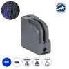 GLOBOSTAR® WINDOWCORNA 90115 Γωνιακό Φωτιστικό Ανάδειξης Παραθύρων LED 6W 480lm 3°x172° DC 24V Αδιάβροχο IP65 Μπλε Dimmable - CREE XPE Chip - Γκρι Ανθρακί - Μ12 x Π4 x Υ12cm - 3 Χρόνια Εγγύηση