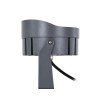 GLOBOSTAR® FLOODNIGMA 90378 Προβολέας Σποτ Wall Washer LED 24W 2160lm 30° DC 24V Αδιάβροχο IP65 Θερμό Λευκό 2700K Dimmable - Bridgelux SMD Chip - Γκρι Ανθρακί - Μ15 x Π15 x Υ9.1cm - 3 Χρόνια Εγγύηση