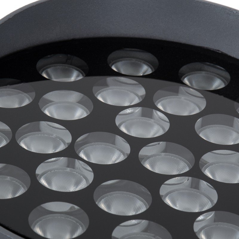 GLOBOSTAR® FLOODNIGMA 90378 Προβολέας Σποτ Wall Washer LED 24W 2160lm 30° DC 24V Αδιάβροχο IP65 Θερμό Λευκό 2700K Dimmable - Bridgelux SMD Chip - Γκρι Ανθρακί - Μ15 x Π15 x Υ9.1cm - 3 Χρόνια Εγγύηση