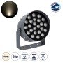 GLOBOSTAR® FLOODNIGMA 90379 Προβολέας Σποτ Wall Washer με Αντιθαμβωτική Γρίλια LED 24W 2280lm 30° DC 24V Αδιάβροχο IP65 Φυσικό Λευκό 4500K Dimmable - Bridgelux SMD Chip - Γκρι Ανθρακί - Μ15 x Π15 x Υ9.1cm - 3 Χρόνια Εγγύηση
