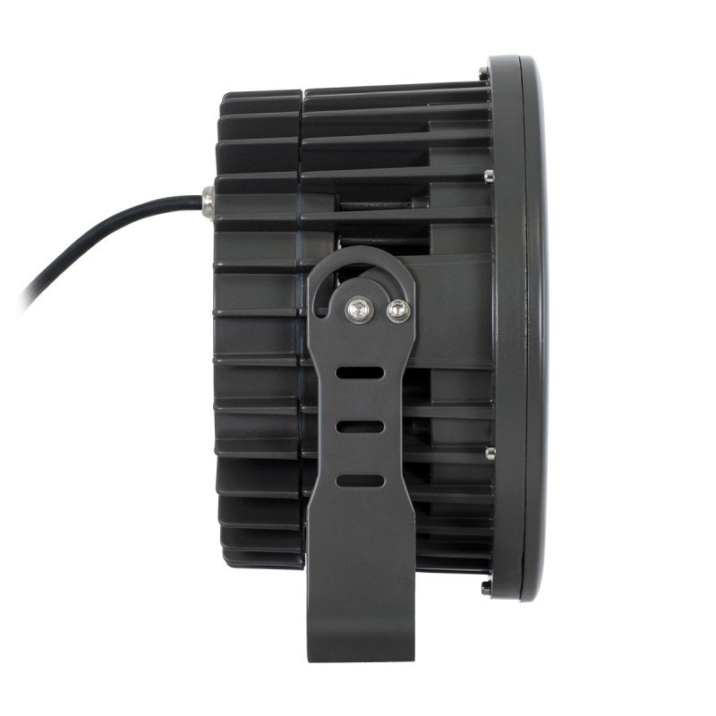 GLOBOSTAR® FLOODNEVA 90398 Προβολέας Σποτ Wall Washer LED 54W 4860lm 30° DC 24V Αδιάβροχο IP65 Θερμό Λευκό 2700K Dimmable - Bridgelux SMD Chip - Μαύρο - Μ24.5 x Π24.5 x Υ14.7cm - 3 Χρόνια Εγγύηση