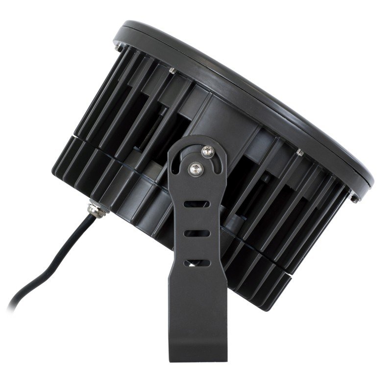 GLOBOSTAR® FLOODNEVA 90398 Προβολέας Σποτ Wall Washer LED 54W 4860lm 30° DC 24V Αδιάβροχο IP65 Θερμό Λευκό 2700K Dimmable - Bridgelux SMD Chip - Μαύρο - Μ24.5 x Π24.5 x Υ14.7cm - 3 Χρόνια Εγγύηση