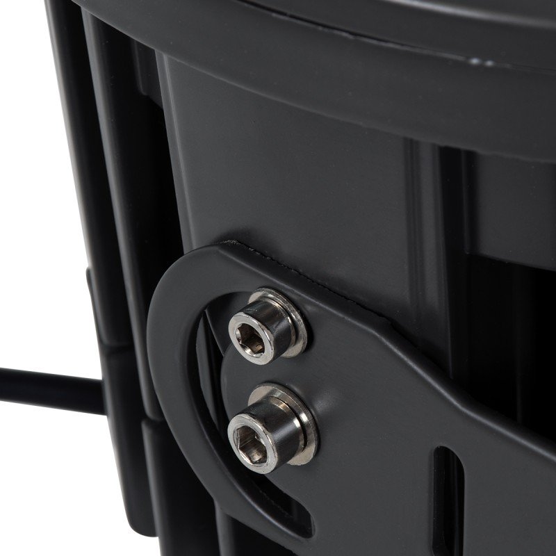GLOBOSTAR® FLOODNEVA 90399 Προβολέας Σποτ Wall Washer LED 54W 5130lm 30° DC 24V Αδιάβροχο IP65 Φυσικό Λευκό 4500K Dimmable - Bridgelux SMD Chip - Μαύρο - Μ24.5 x Π24.5 x Υ14.7cm - 3 Χρόνια Εγγύηση