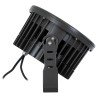 GLOBOSTAR® FLOODNEVA 90400 Προβολέας Σποτ Wall Washer LED 72W 6120lm 30° DC 24V Αδιάβροχο IP65 Πολύχρωμο RGBW Dimmable DMX512 - Bridgelux SMD Chip - Μαύρο - Μ24.5 x Π24.5 x Υ14.7cm - 3 Χρόνια Εγγύηση