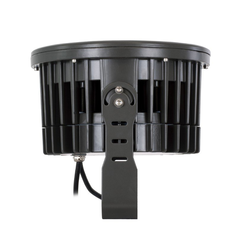 GLOBOSTAR® FLOODNEVA 90400 Προβολέας Σποτ Wall Washer LED 72W 6120lm 30° DC 24V Αδιάβροχο IP65 Πολύχρωμο RGBW Dimmable DMX512 - Bridgelux SMD Chip - Μαύρο - Μ24.5 x Π24.5 x Υ14.7cm - 3 Χρόνια Εγγύηση