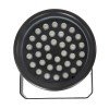GLOBOSTAR® FLOODNEVA 90400 Προβολέας Σποτ Wall Washer LED 72W 6120lm 30° DC 24V Αδιάβροχο IP65 Πολύχρωμο RGBW Dimmable DMX512 - Bridgelux SMD Chip - Μαύρο - Μ24.5 x Π24.5 x Υ14.7cm - 3 Χρόνια Εγγύηση