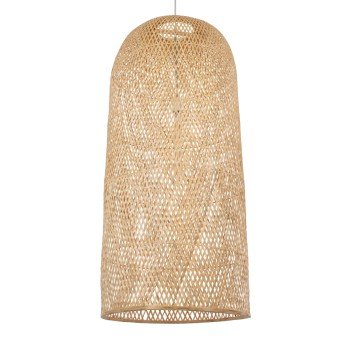 GLOBOSTAR® CALERO 00671 Boho Κρεμαστό Φωτιστικό Οροφής με Ντουί 1 x E27 AC 220-240V IP20 - Μπεζ - Μ50 x Π50 x Y110cm