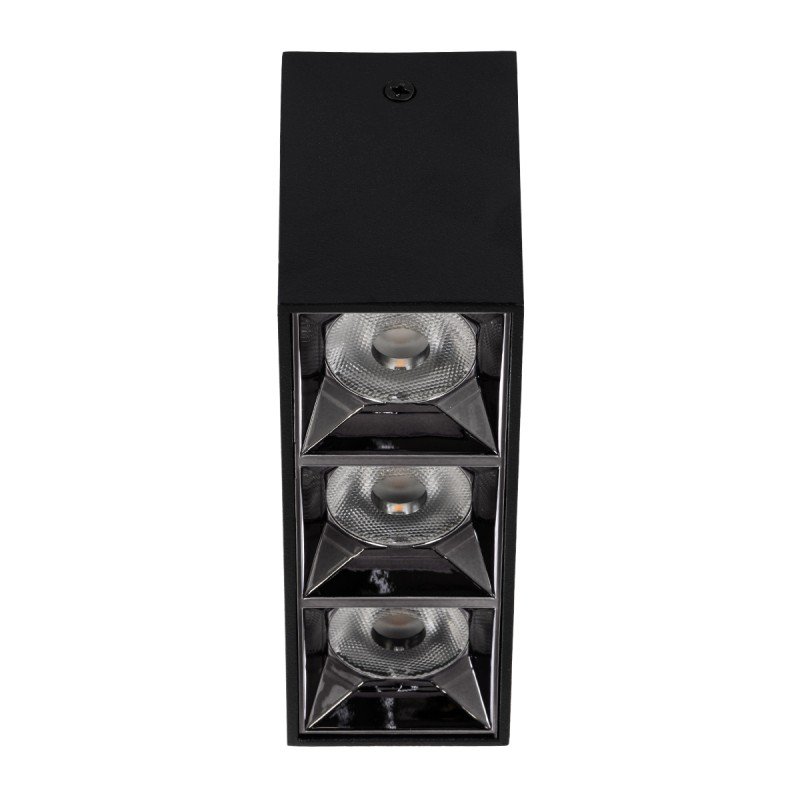 GLOBOSTAR® LUMINAR 60324 Downlight Σποτ LED 12W 1680lm 36° AC 220-240V IP20 Φυσικό Λευκό 4500K - Osram SMD Chip & TÜV SÜD Driver - Μαύρο Ματ - Μ11.8 x Π4.2 x Υ6.6cm - 5 Χρόνια Εγγύηση