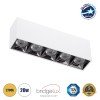 GLOBOSTAR® LUMINAR 60331 Downlight Σποτ LED 20W 2700lm 36° AC 220-240V IP20 Θερμό Λευκό 2700K - Osram SMD Chip & TÜV SÜD Driver - Λευκό Ματ - Μ19.5 x Π4.2 x Υ6.6cm - 5 Χρόνια Εγγύηση