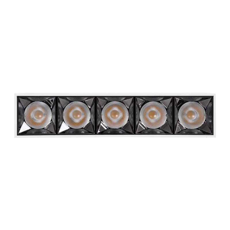 GLOBOSTAR® LUMINAR 60331 Downlight Σποτ LED 20W 2700lm 36° AC 220-240V IP20 Θερμό Λευκό 2700K - Osram SMD Chip & TÜV SÜD Driver - Λευκό Ματ - Μ19.5 x Π4.2 x Υ6.6cm - 5 Χρόνια Εγγύηση