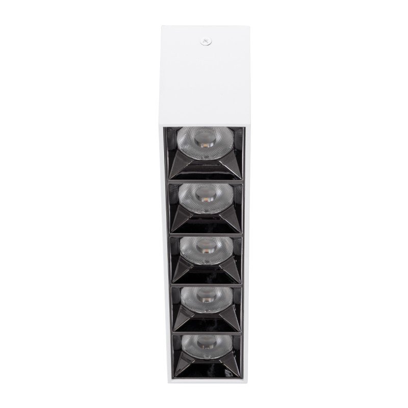 GLOBOSTAR® LUMINAR 60331 Downlight Σποτ LED 20W 2700lm 36° AC 220-240V IP20 Θερμό Λευκό 2700K - Osram SMD Chip & TÜV SÜD Driver - Λευκό Ματ - Μ19.5 x Π4.2 x Υ6.6cm - 5 Χρόνια Εγγύηση
