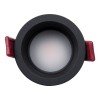 GLOBOSTAR® IP 60342 Χωνευτό Downlight Σποτ Μπάνιου LED 7W 750lm 45° AC 220-240V Αδιάβροχο IP44 Φυσικό Λευκό 4500K - Lumileds SMD Chip & TÜV SÜD Driver - Μαύρο Ματ - Μ6.6 x Π6.6 x Υ5.3cm / Q5.5cm - 5 Χρόνια Εγγύηση