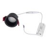 GLOBOSTAR® IP 60342 Χωνευτό Downlight Σποτ Μπάνιου LED 7W 750lm 45° AC 220-240V Αδιάβροχο IP44 Φυσικό Λευκό 4500K - Lumileds SMD Chip & TÜV SÜD Driver - Μαύρο Ματ - Μ6.6 x Π6.6 x Υ5.3cm / Q5.5cm - 5 Χρόνια Εγγύηση